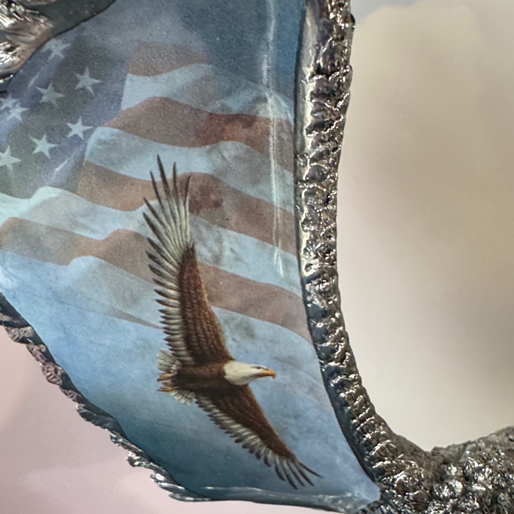 🔥Bradford Exchange Eagle Figurine #A3992 "Live to Ride" Ride Hard Live - Picture 2 of 15